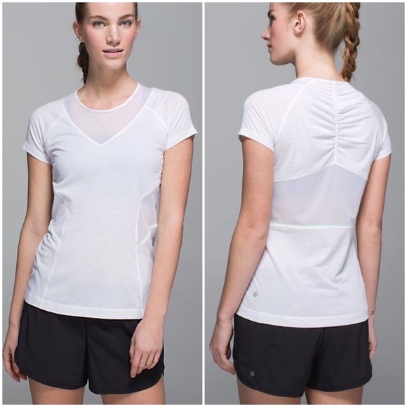 lululemon athletica Tops - Lululemon Mesh with Me Short Sleeve Vented Tee Top